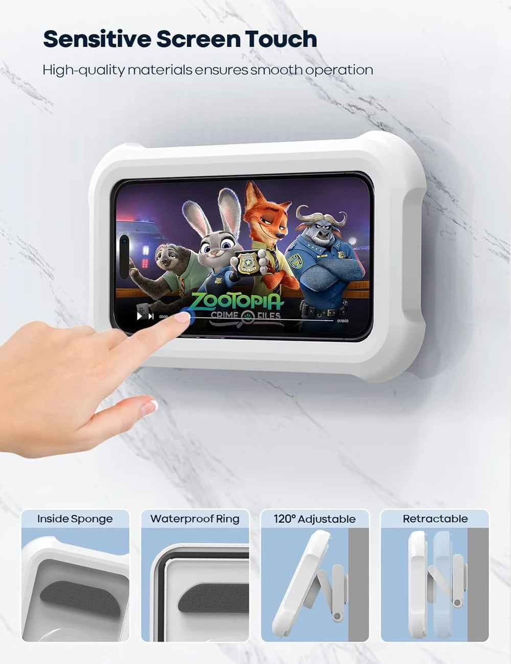 Lamicall Waterproof Shower Phone Holder