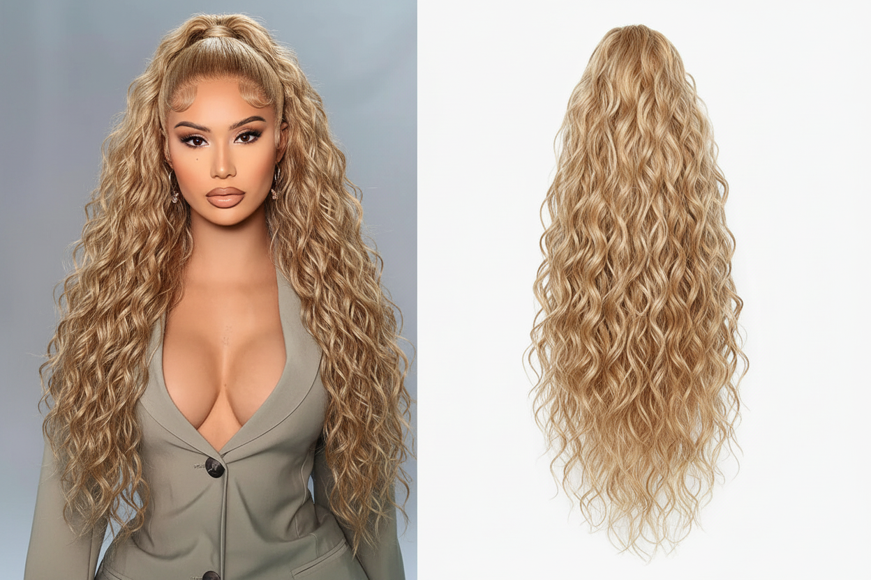 Curly Claw Clip Ponytail Extension