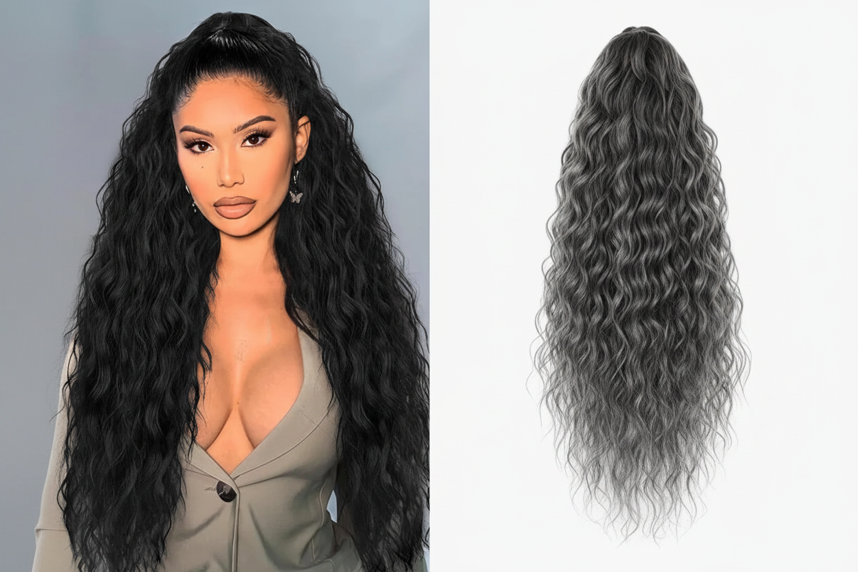 Curly Claw Clip Ponytail Extension